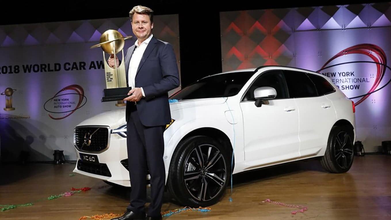 El Volvo XC60 Carro Mundial del Año 2018. 1 Volvo XC60 Auto Mundial del Año 2018