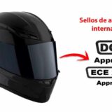 casco con sellos de aporbacion internacional