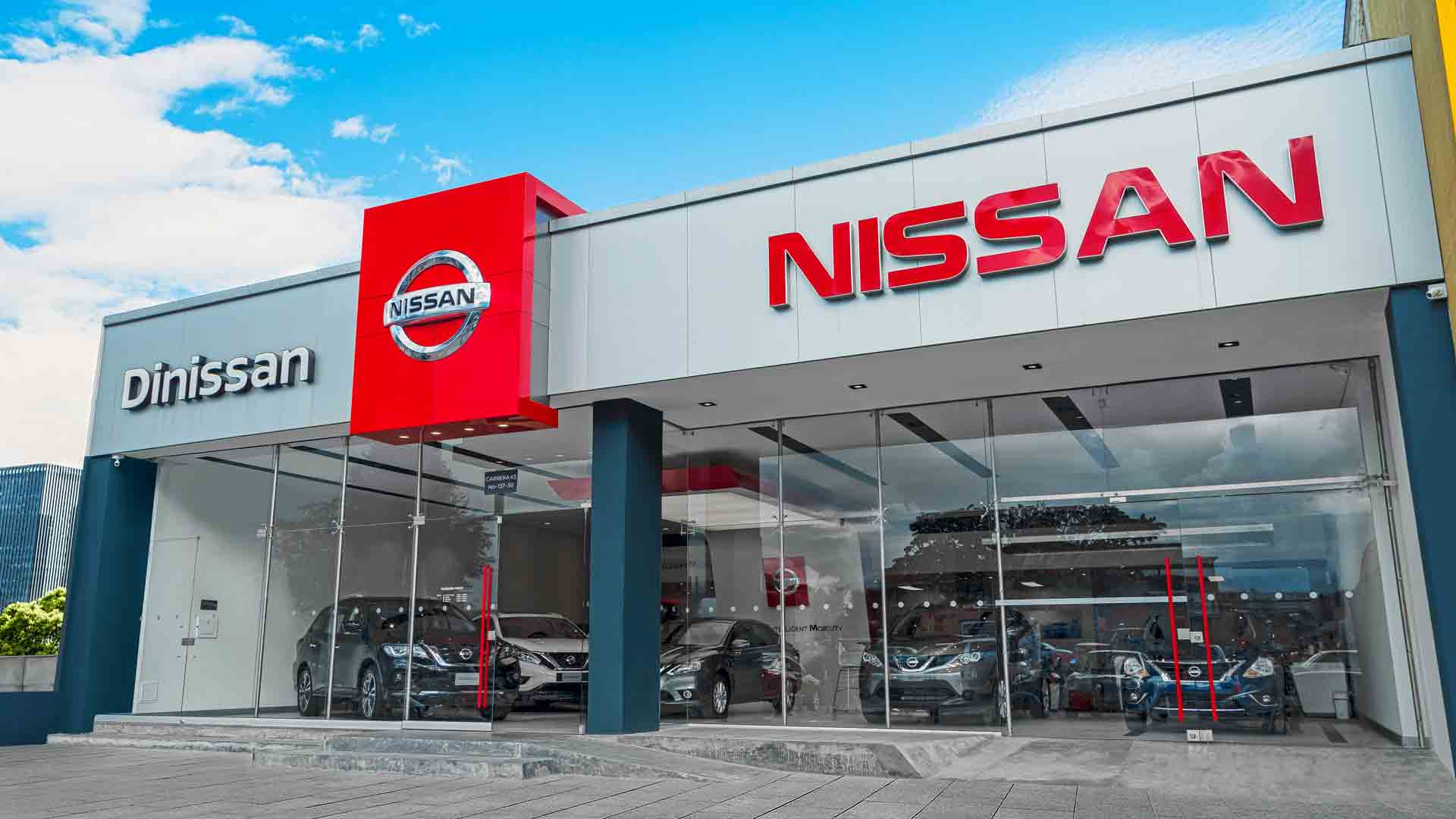 Nissan apertura nueva vitrina en Bogotá con el Nissan Retail Concept 1 2. Fachada Vitrina