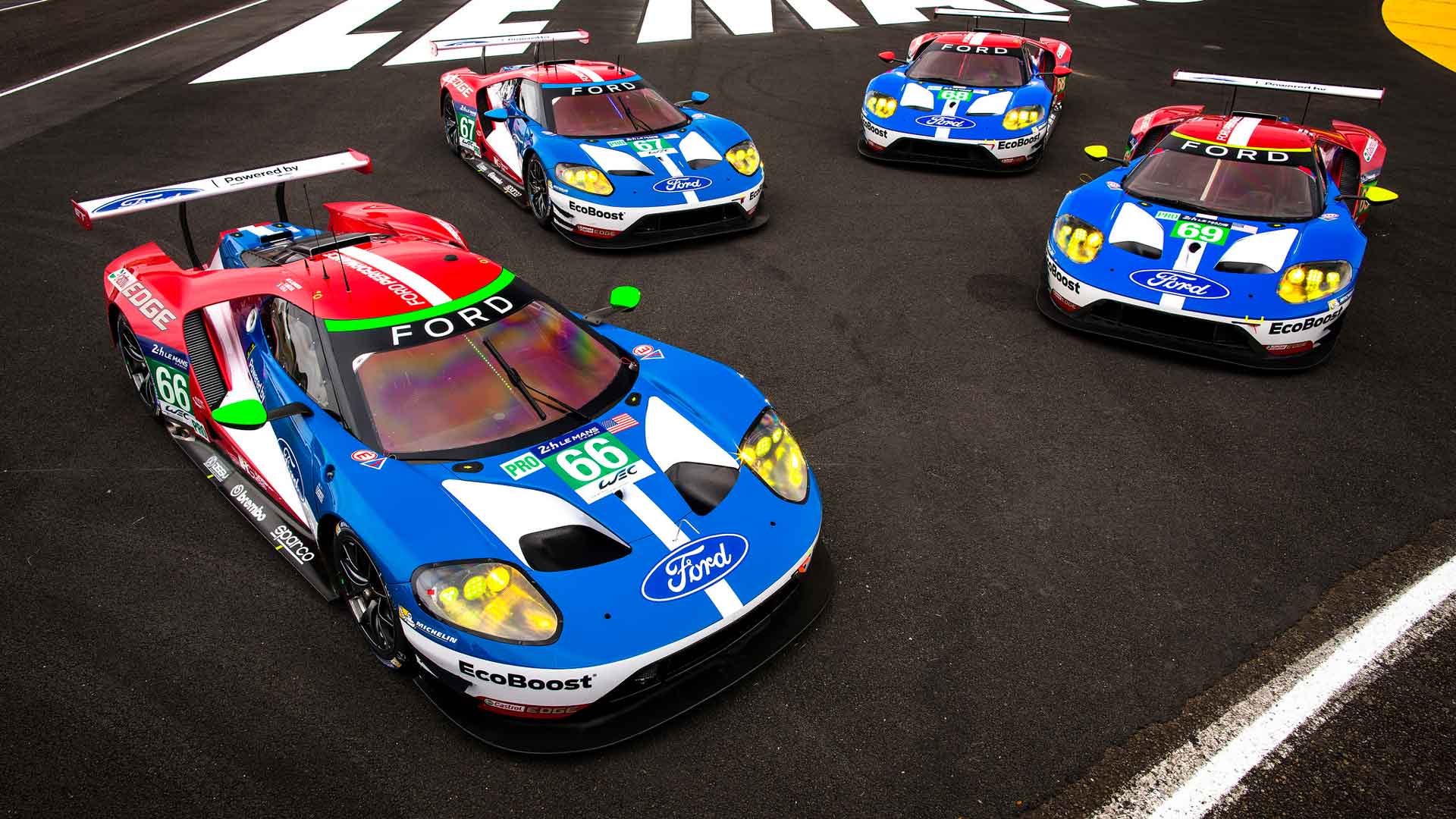 Ford, tiene todo listo para “Las 24 Horas” de Le Mans 1 Ford GT the four le mans