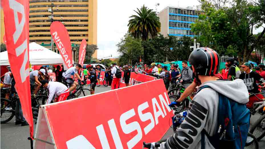Más de 1.300 kilómetros donaron los aficionados al ciclismo en la jornada “Kilometros de Sueños Nissan” junto a Jarlinson Pantano 1 Ciclovia Jarlinson 5