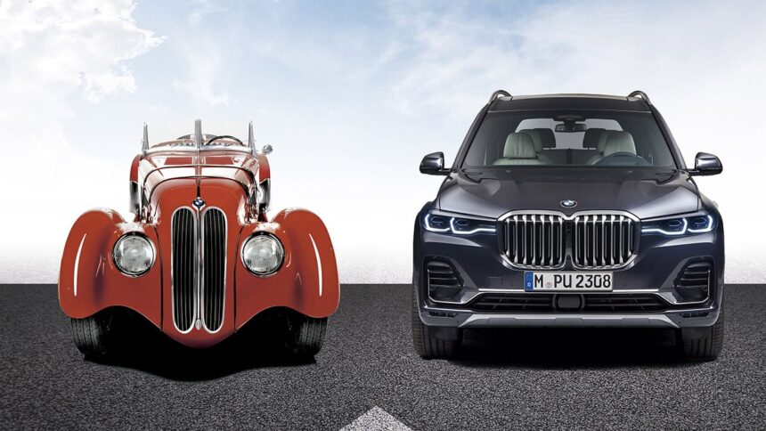 evolucion de parrilla bmw