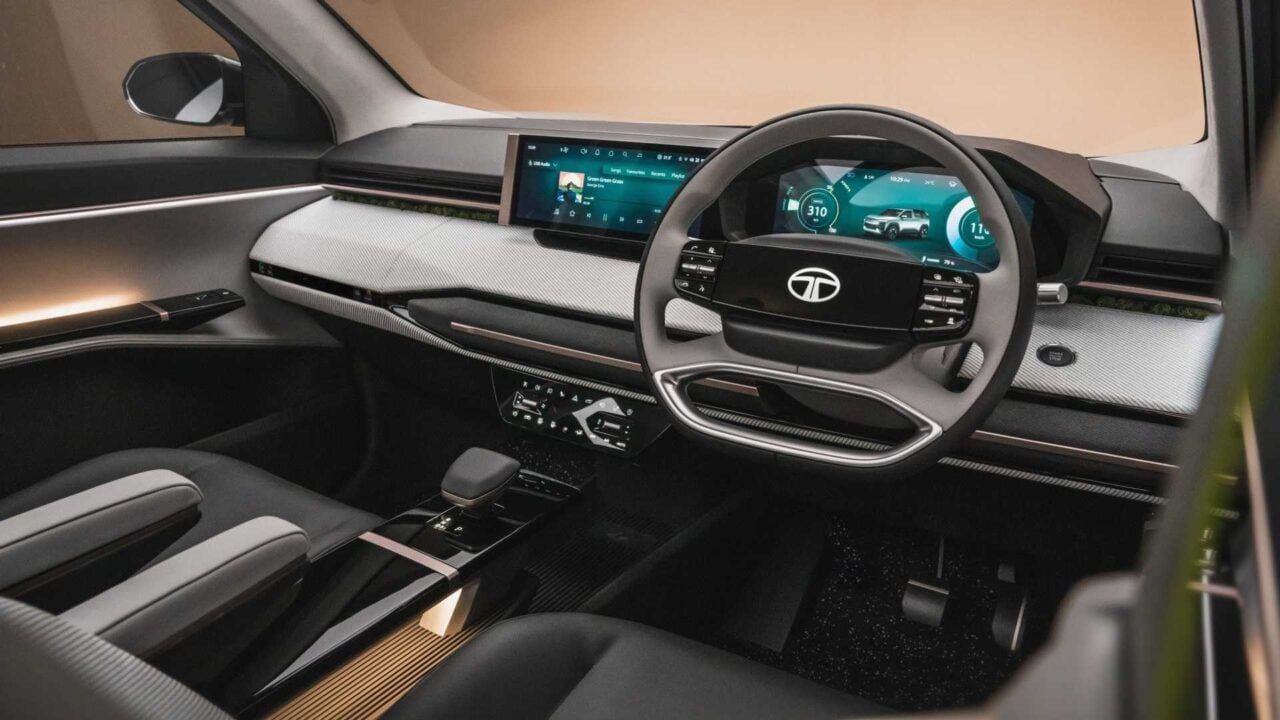 tata sierra ev concept interior – Autos Rodando Tata Sierra EV tablero