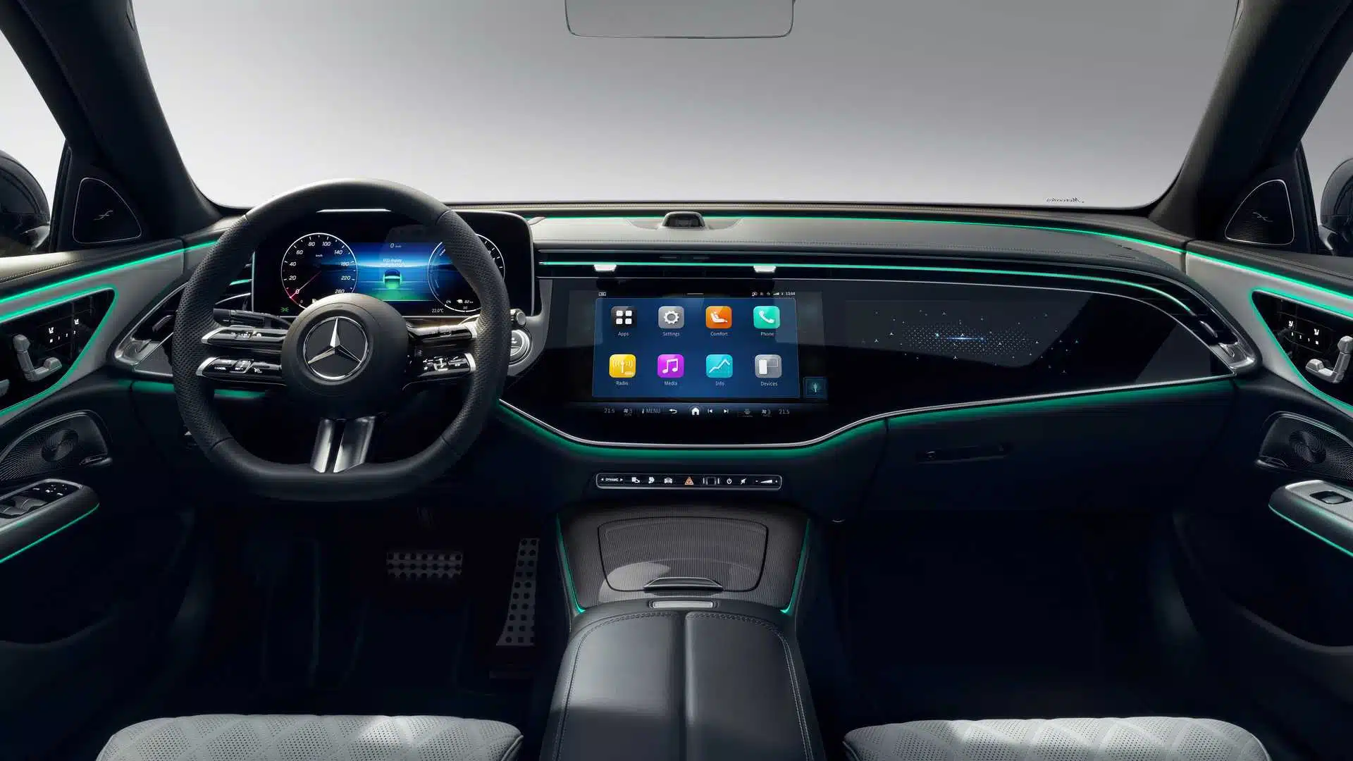 2024 mercedes e class interior Autos Rodando MBUX Android de Mercedes Benz