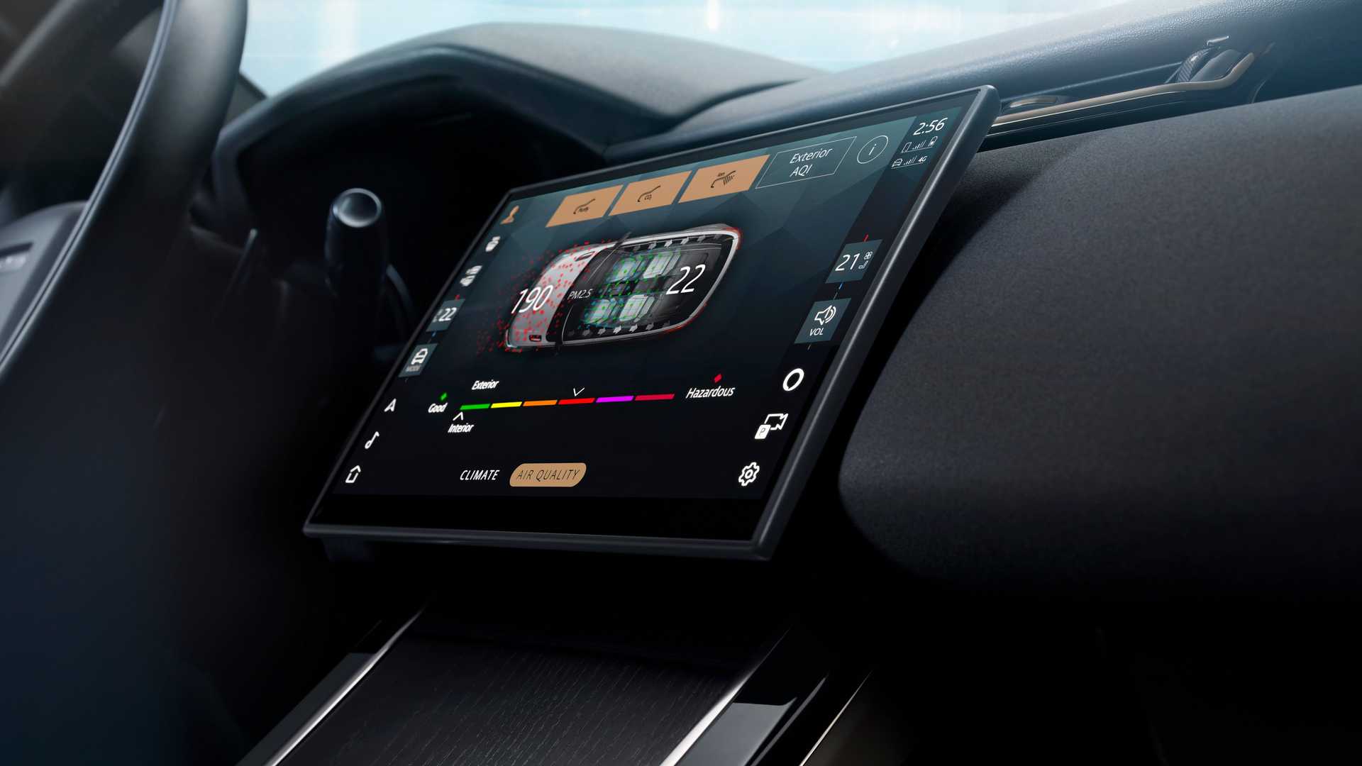 2024 range rover velar 4 – Autos Rodando Range Rover Velar 2024 infotaiment
