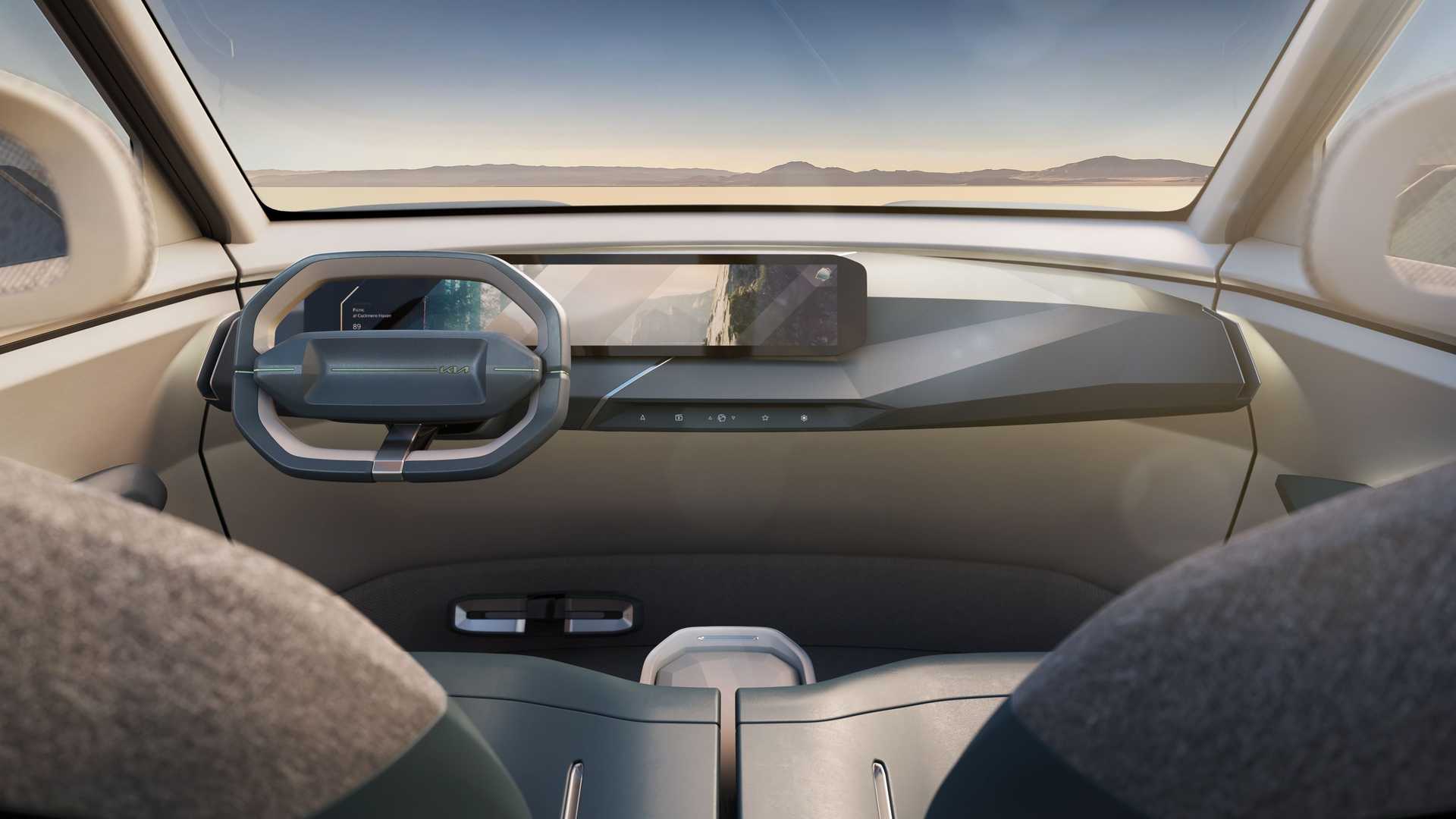 kia concept ev5 04 Autos Rodando Kia EV tablero