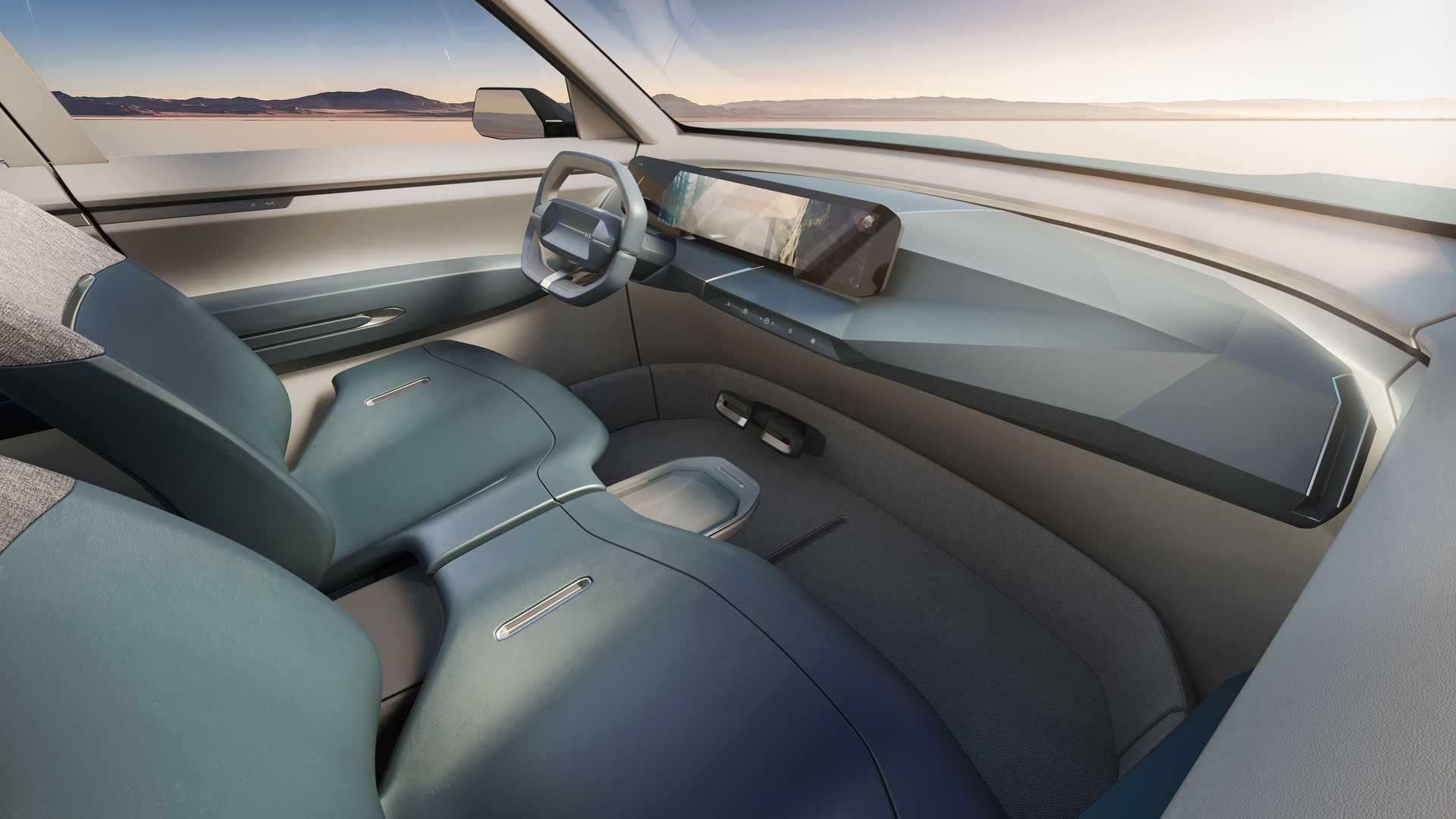 kia concept ev5 05 Autos Rodando Kia EV interior