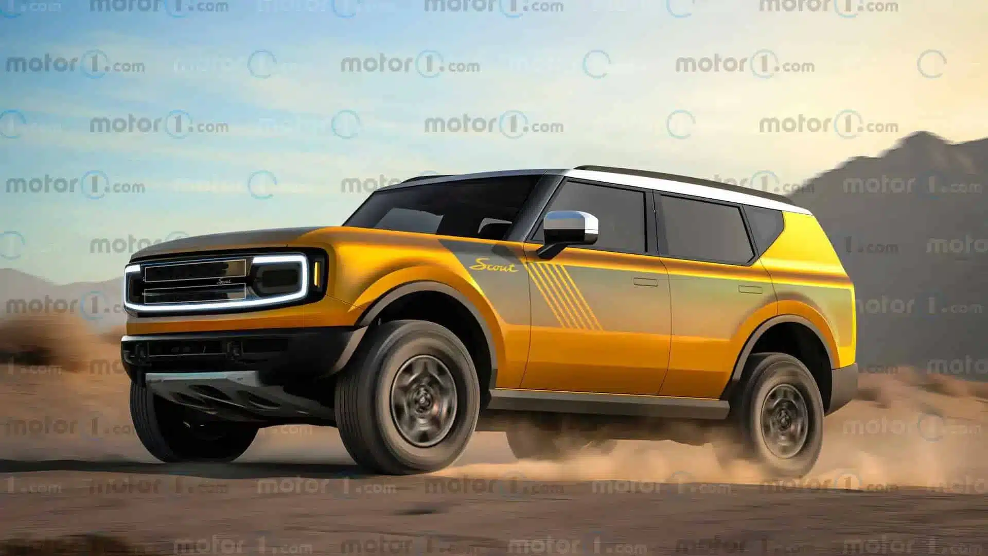 scout electric suv rendering Autos Rodando Scout SUV Eléctrico