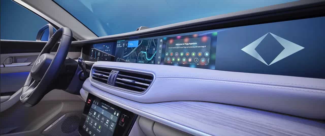 togg t10x 10 – Autos Rodando Togg T10X interior