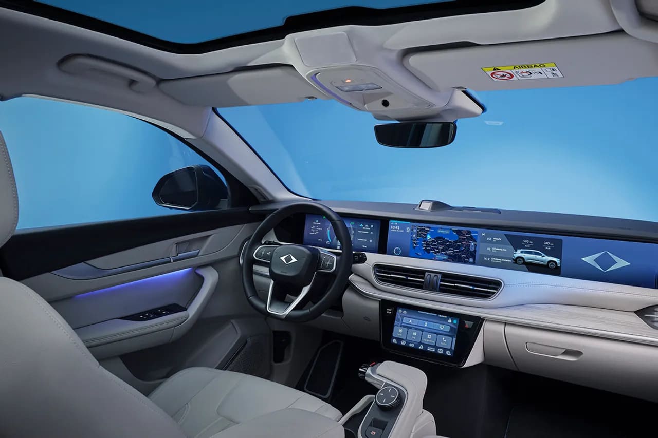togg t10x 12 – Autos Rodando Togg T10X interior