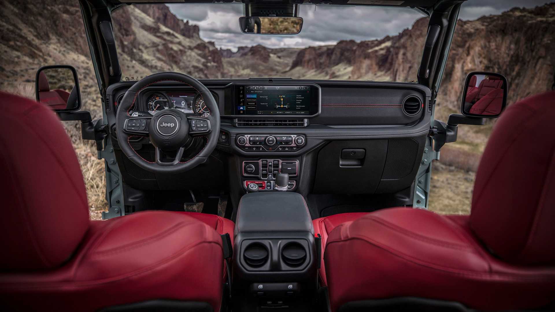 2024 jeep wrangler 1 Autos Rodando Jeep Wrangler interior