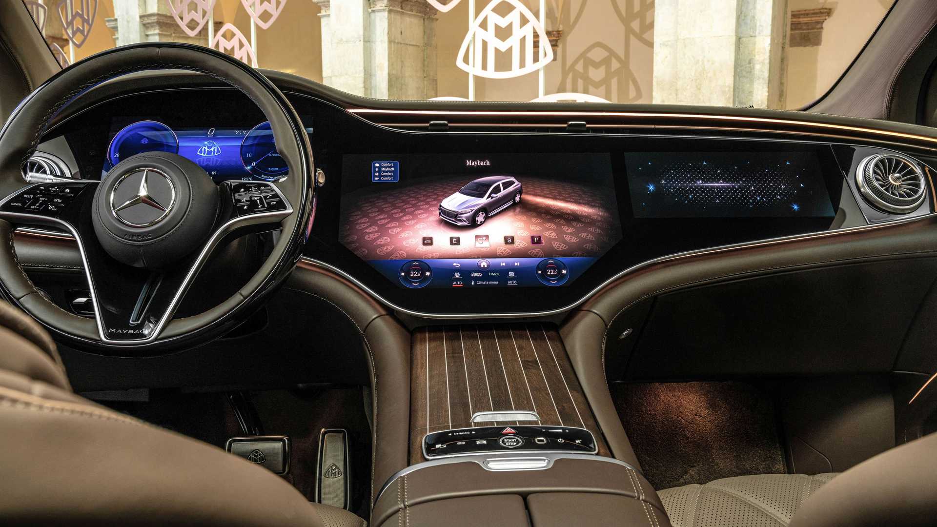 2024 mercedes maybach eqs680 suv 04 Autos Rodando Mercedes Maybach EQS SUV interior
