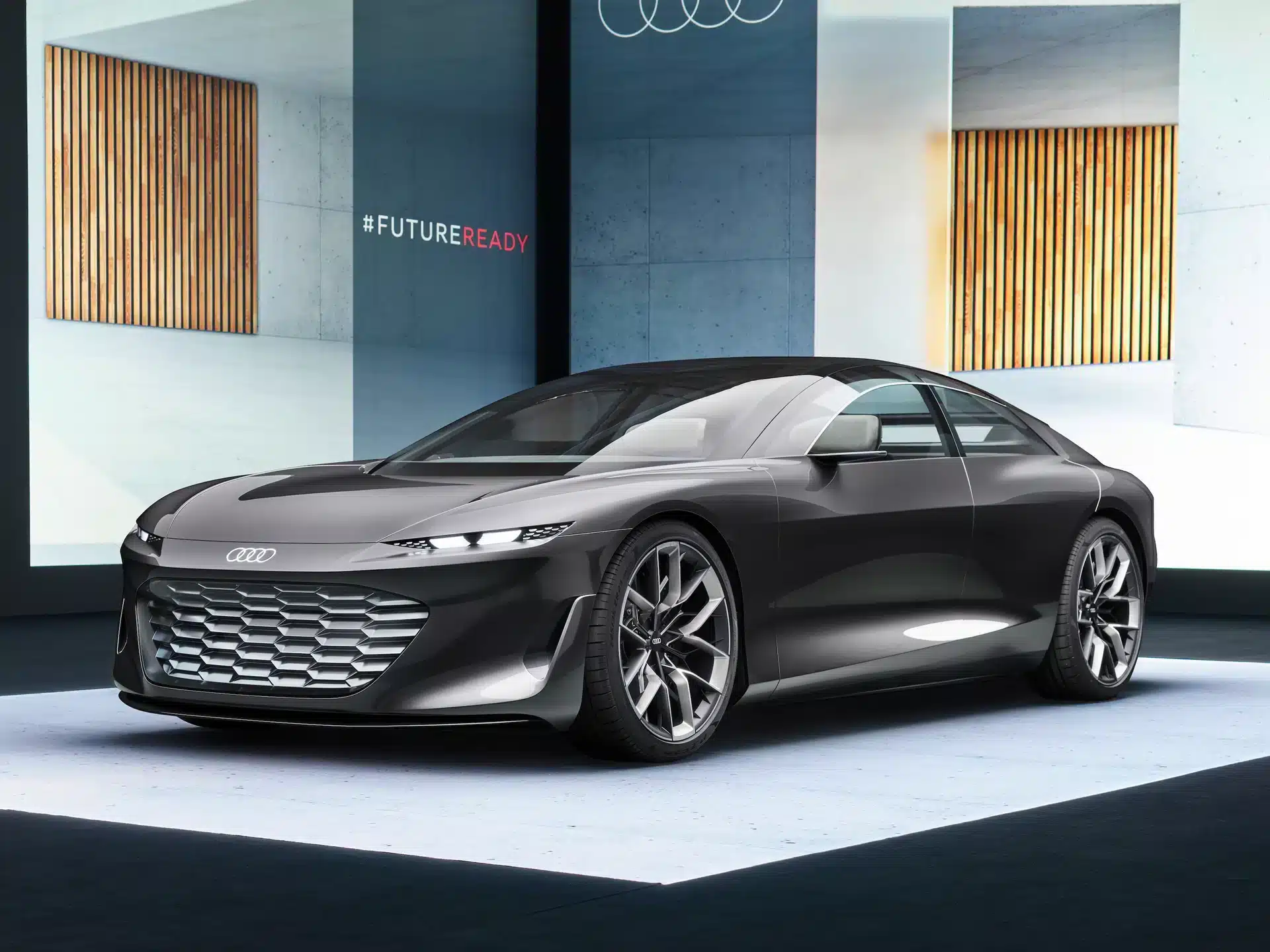 audi grandsphere concept Autos Rodando Audi A Eléctrico frente