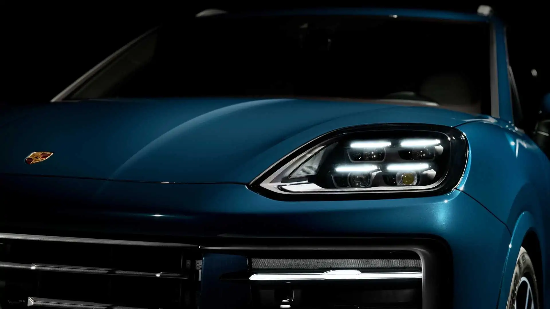 El nuevo Porsche Cayenne 2024 se muestra en un enigmático teaser 1 Porsche Cayenne 2024 teaser