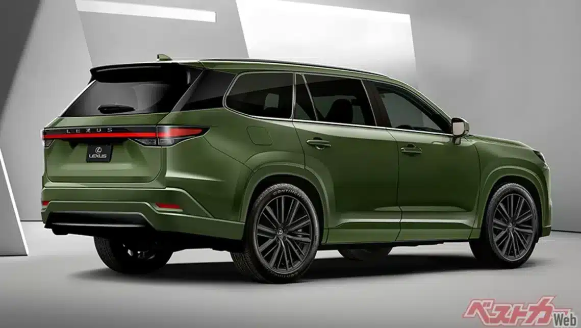 2023 lexus tx suv green render best car 2 Autos Rodando Lexus TX render Best Car