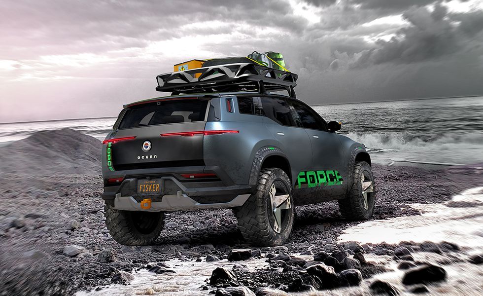 Fisker Ocean Force E: El todoterreno eléctrico más bestial para dominar el Off-Road 1 Fisker Ocean Force E atras