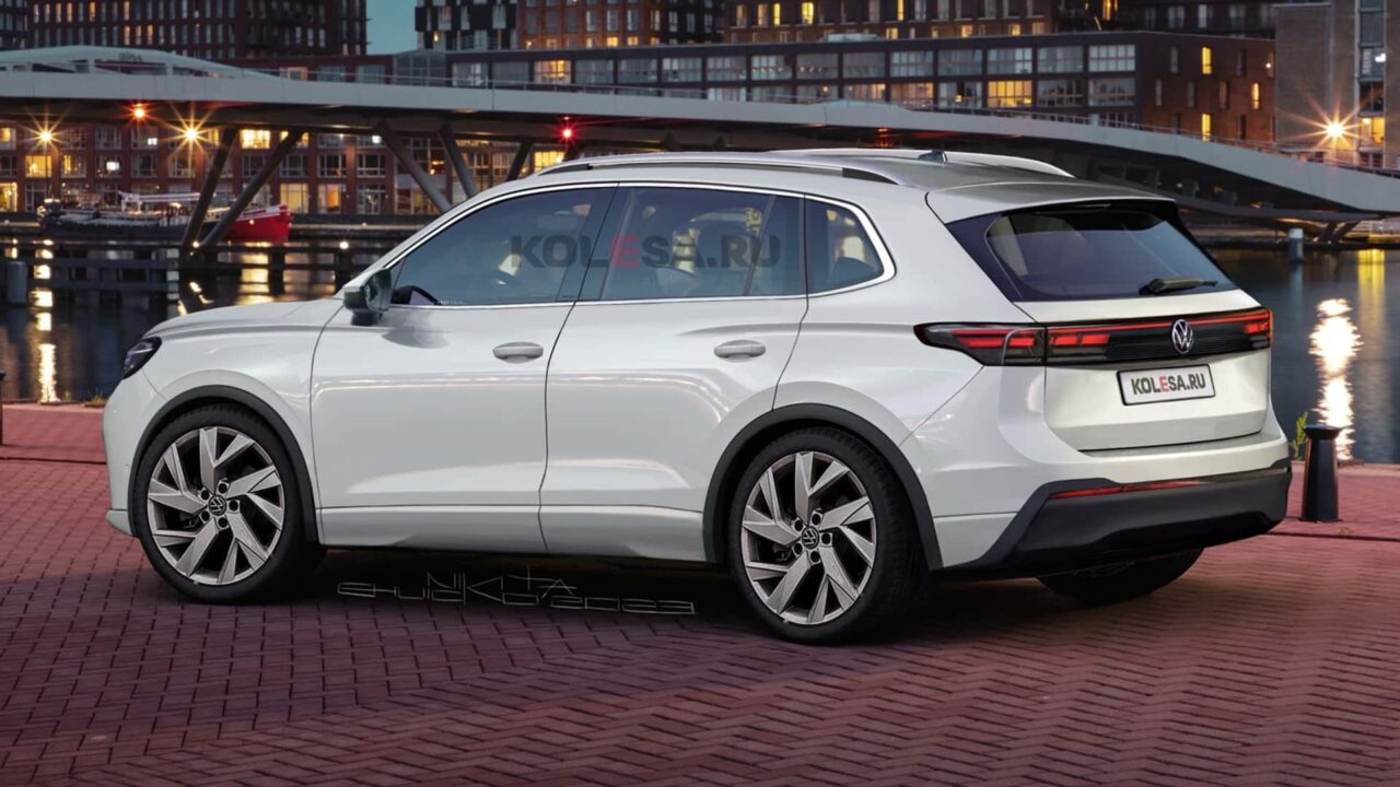 ᐅ Volkswagen Tiguan 2025 un diseño con cuerpo elegante, visto en teaser