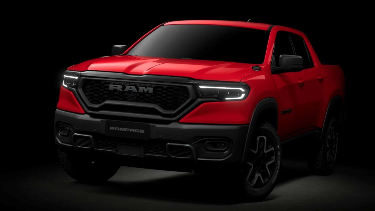 ram rampage 2024 teaser_04 Autos Rodando Ram Rampage frente