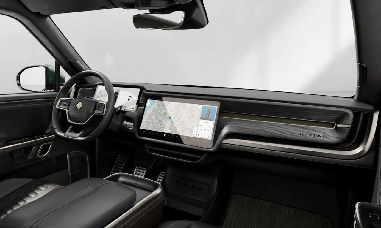 rivian r2 suv compacto Autos Rodando Rivian R interior