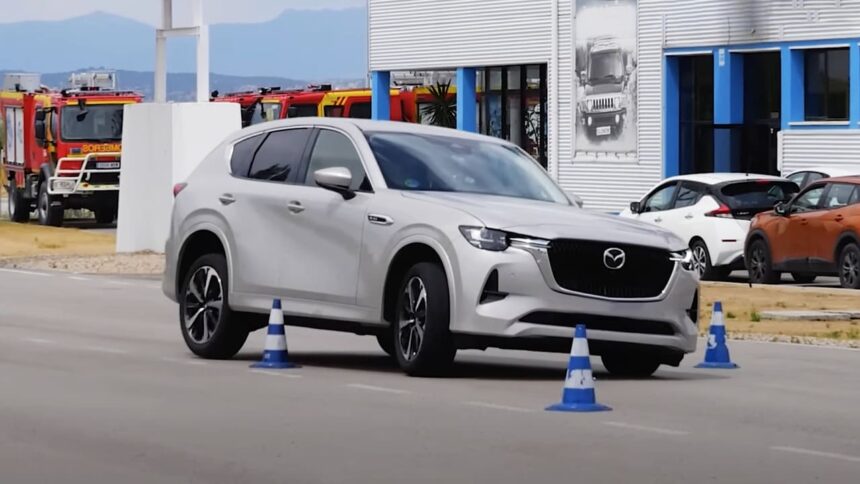 Mazda CX-60 prueba del alce