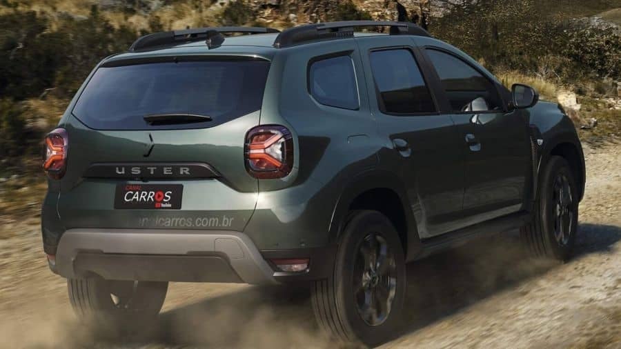 Renault Duster 2024 Facelift atras