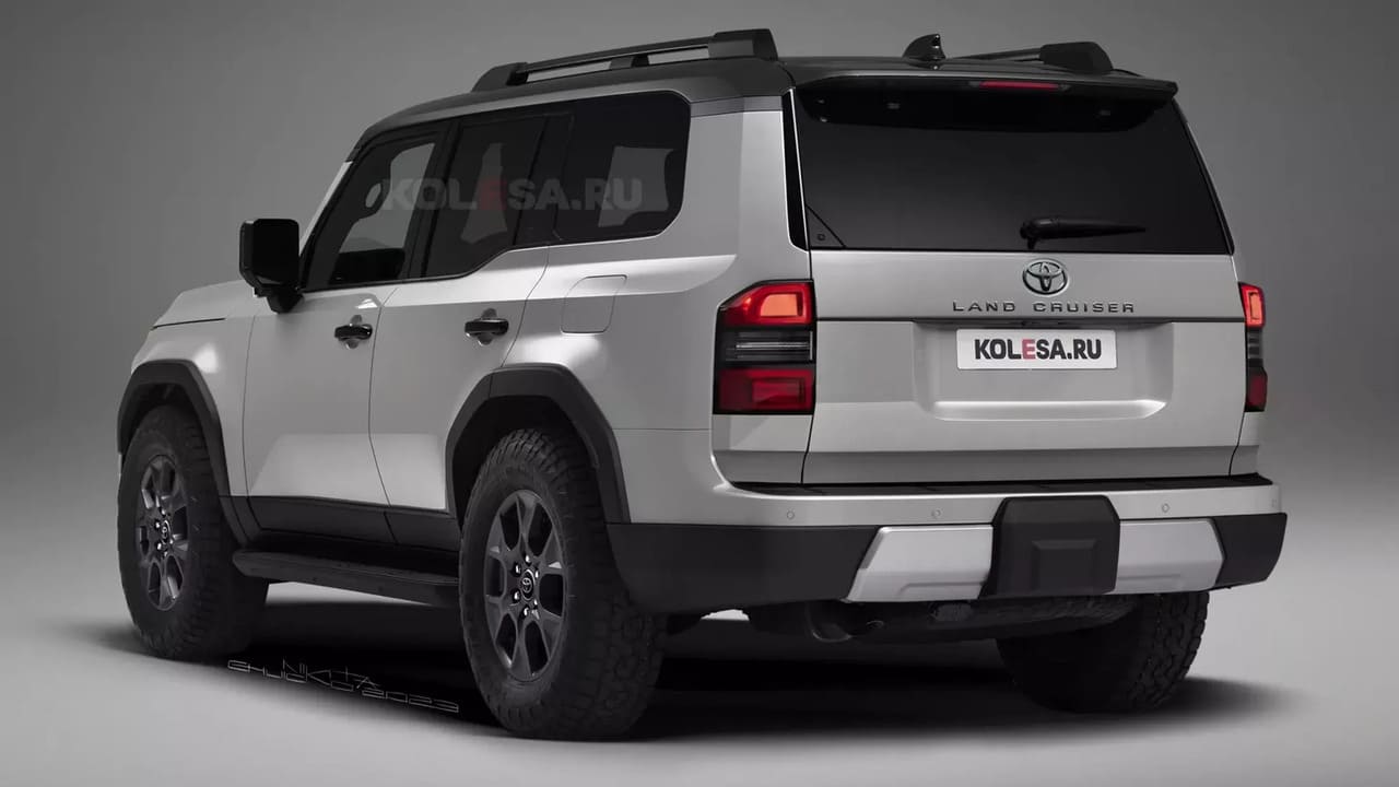 toyota land cruiser prado 2024 rendering Autos Rodando Toyota Prado por detras