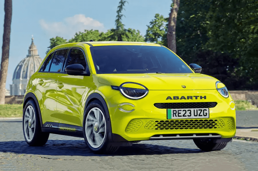 abarth 600e autocar render front Autos Rodando Abarth