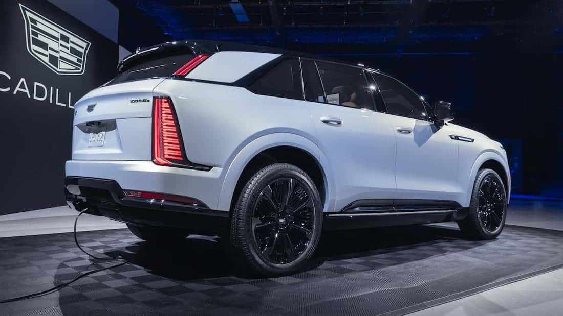 cadillac escalade iq rear three quarters