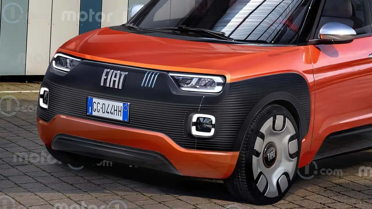 fiat panda 2024 il render_01 Autos Rodando Fiat Panda frente Render