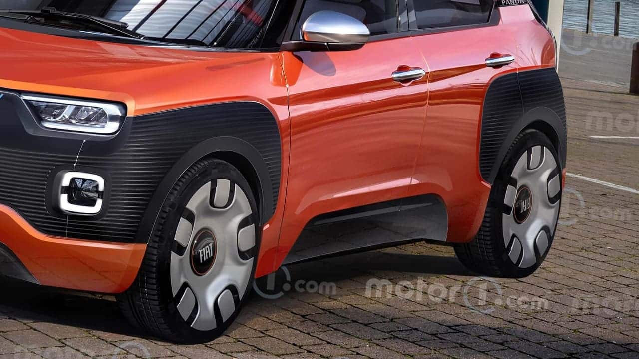 fiat panda 2024 il render_03 Autos Rodando Fiat Panda parte inferior Render