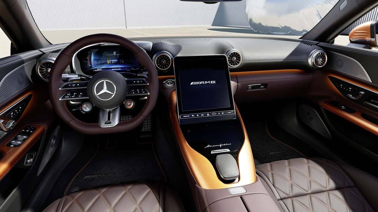 mercedes amg sl 63 manufaktur big sur_02 Autos Rodando Mercedes AMG SL Manufaktur Big Sur interior
