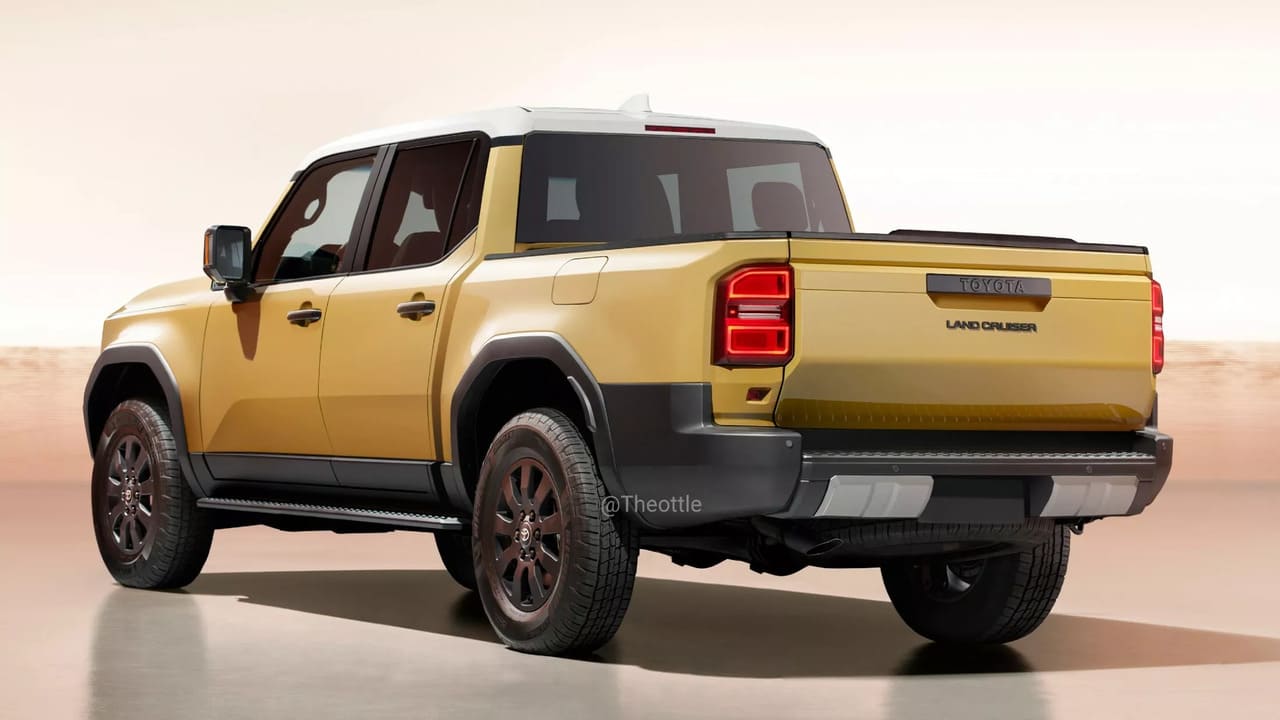 toyota land cruiser prado pickup rendering 2 Autos Rodando Toyota Land Cruiser Pick up