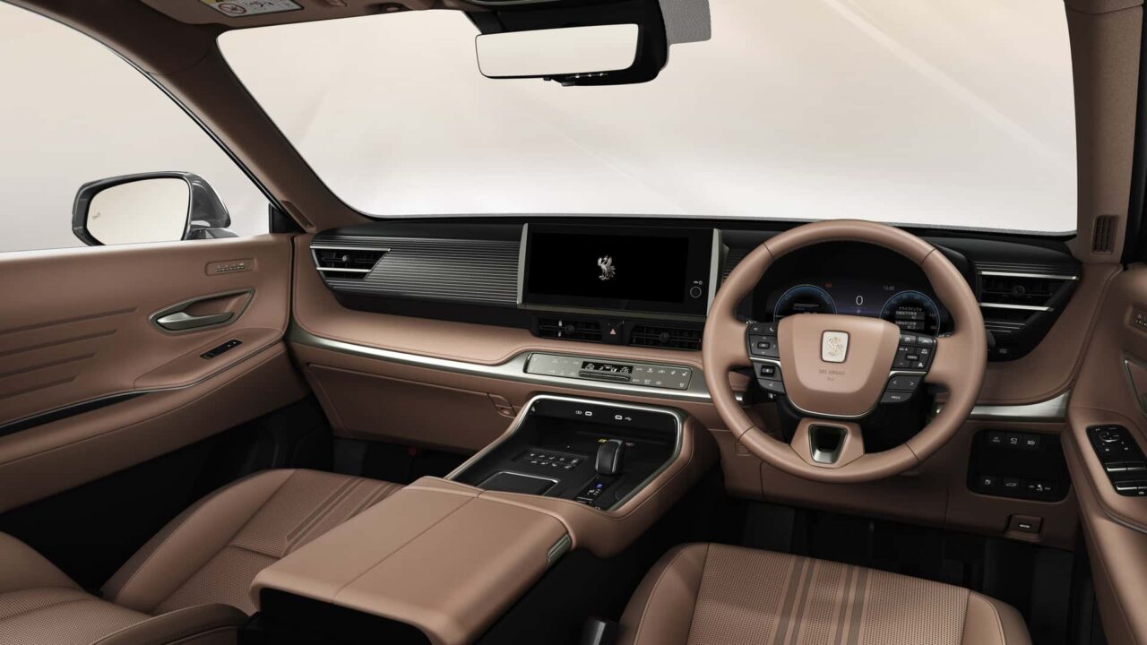 2024 toyota century suv_05 Autos Rodando SUV Toyota Century tablero