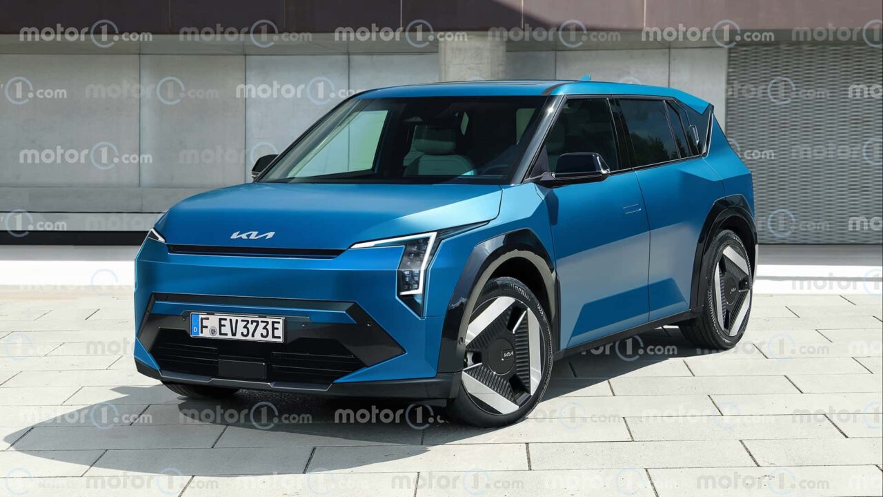 kia ev3 il render di motor1com Autos Rodando Kia EV render