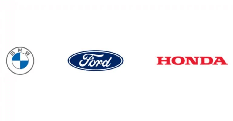 Ford, Honda y BMW: ChargeScape, La Alianza Que Cambiará el Futuro del Sector Automotriz 1 Logos bmw, ford, honda