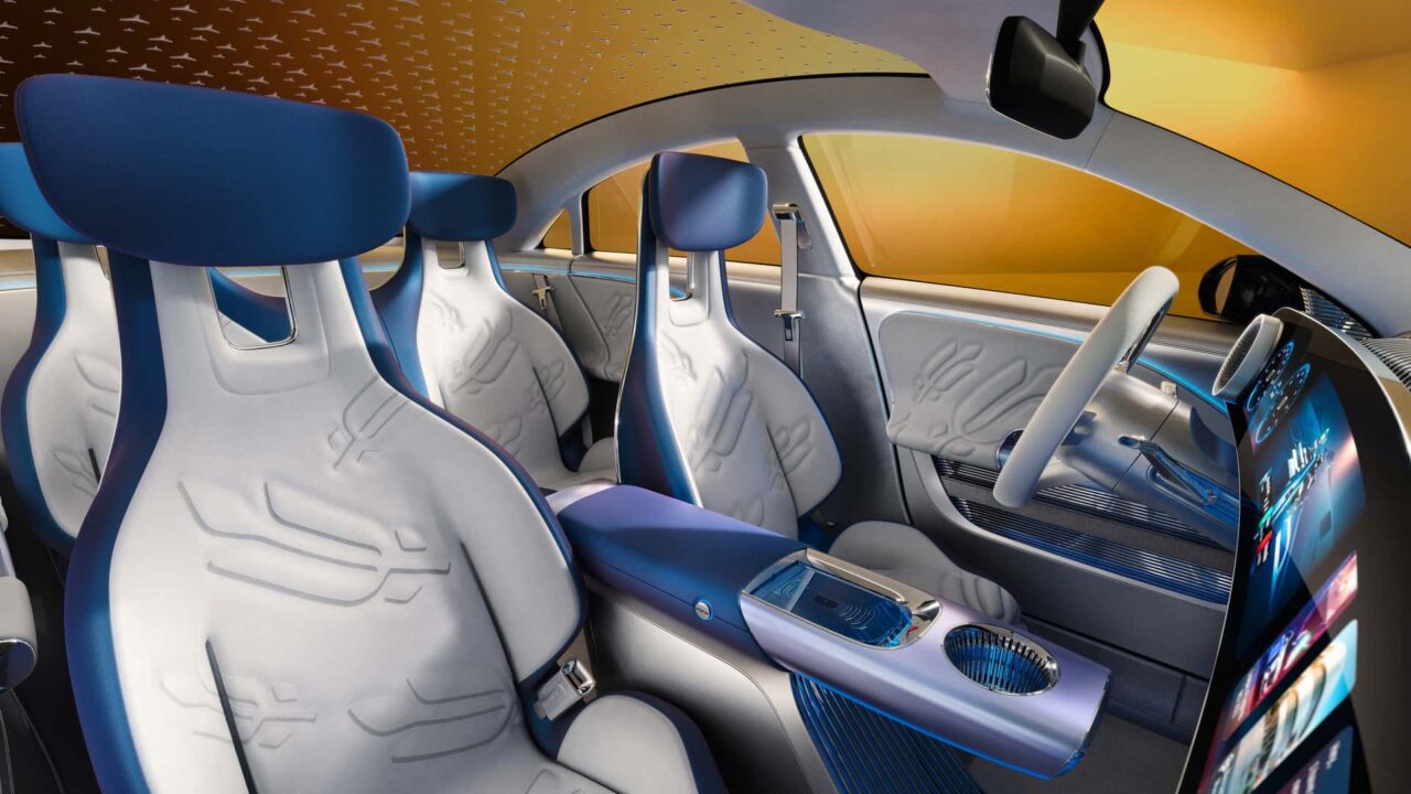 mercedes cla concept 2023_06 Autos Rodando Mercedes CLA Concept Eléctrico espacio interior