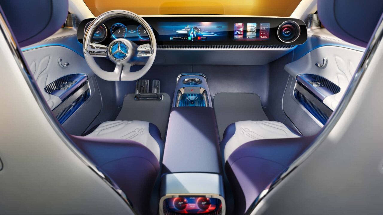 mercedes cla concept 2023_07 Autos Rodando Mercedes CLA Concept Eléctrico interior
