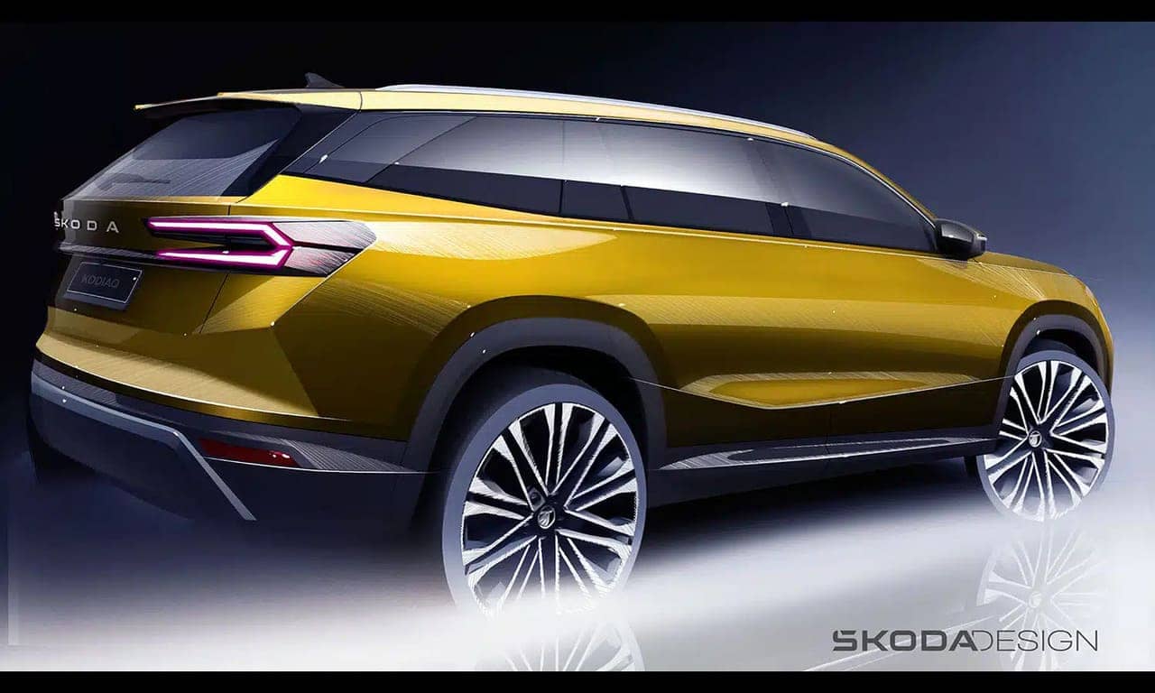 skoda kodiaq boceto traserajpg Autos Rodando Skoda Kodiaq Teaser Oficial