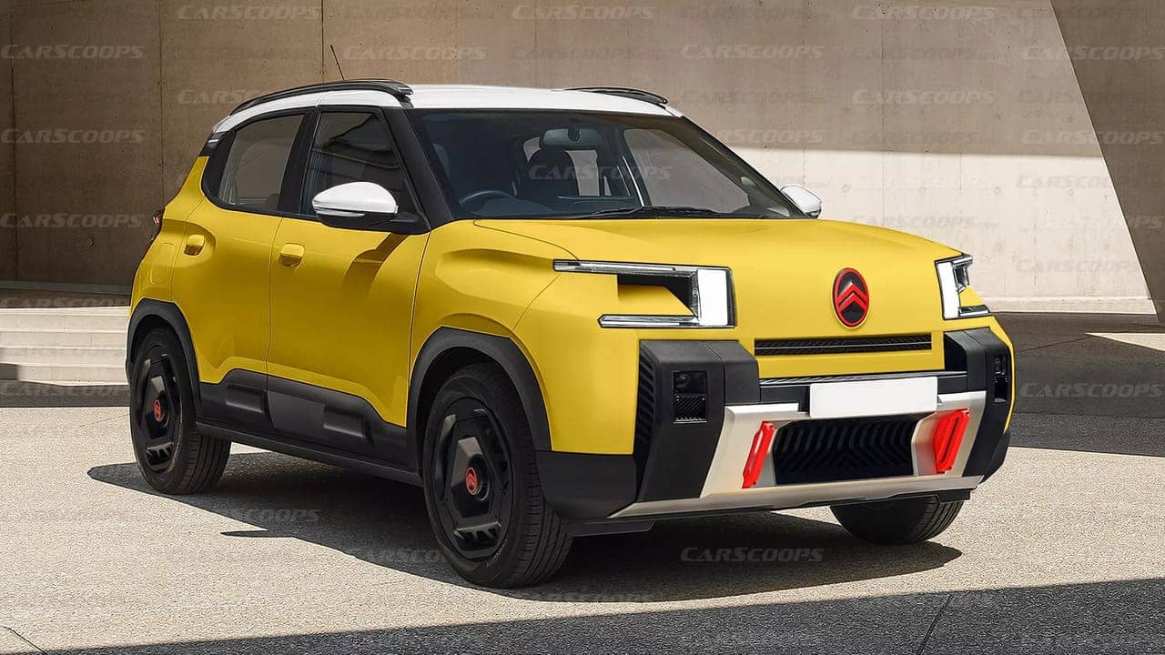 2024 citroen c3 rendering carscoops_01 Autos Rodando Citroën e C render