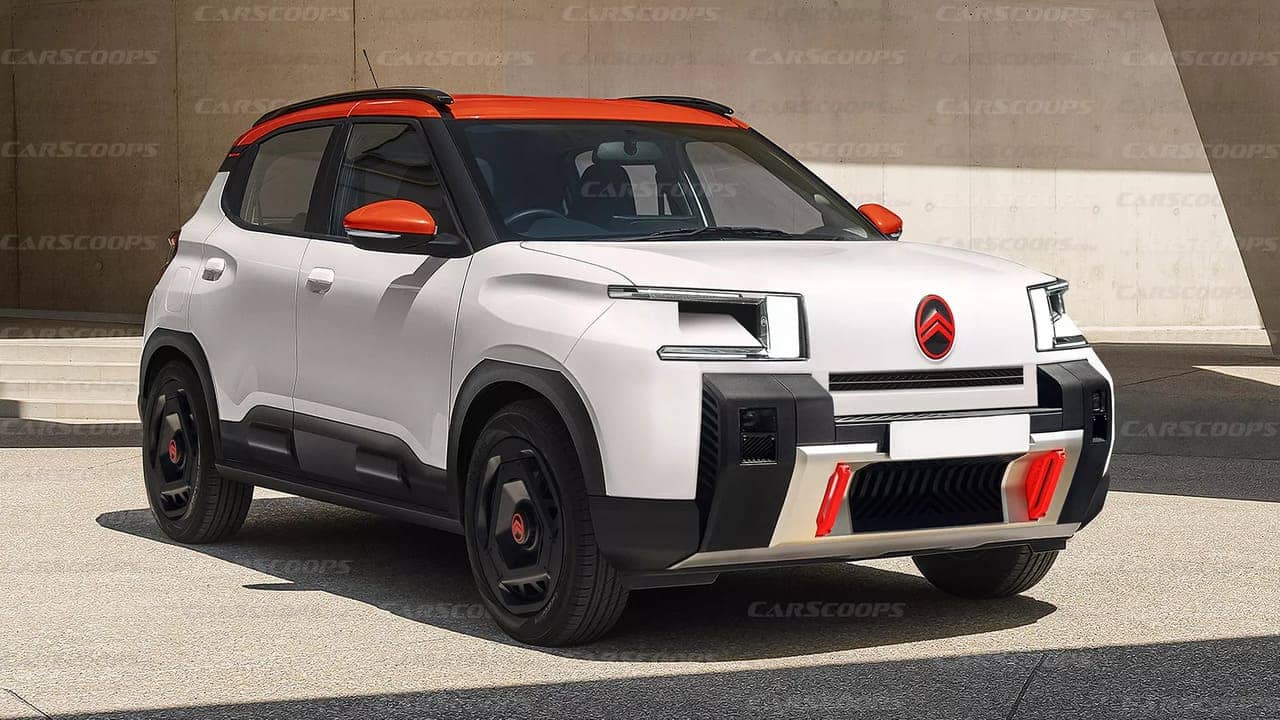 2024 citroen c3 rendering carscoops_02 Autos Rodando Citroën e C render