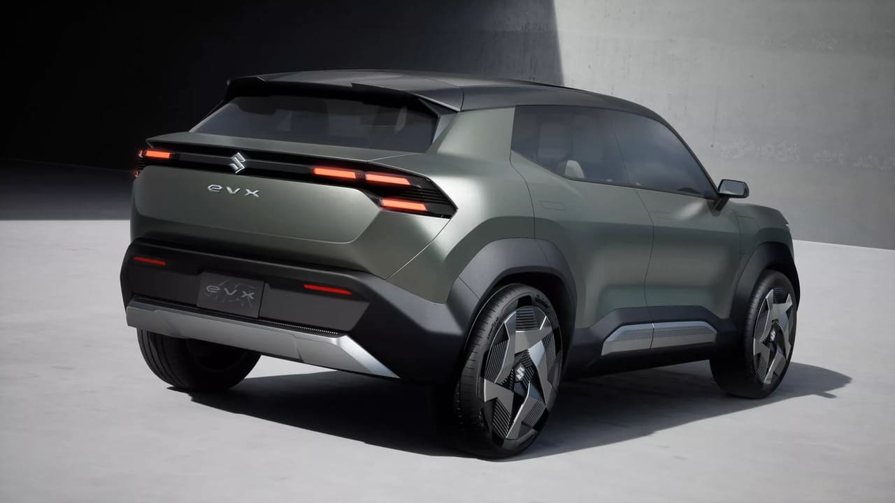 2025 suzuki evx render 05 Autos Rodando Suzuki eVX por detras