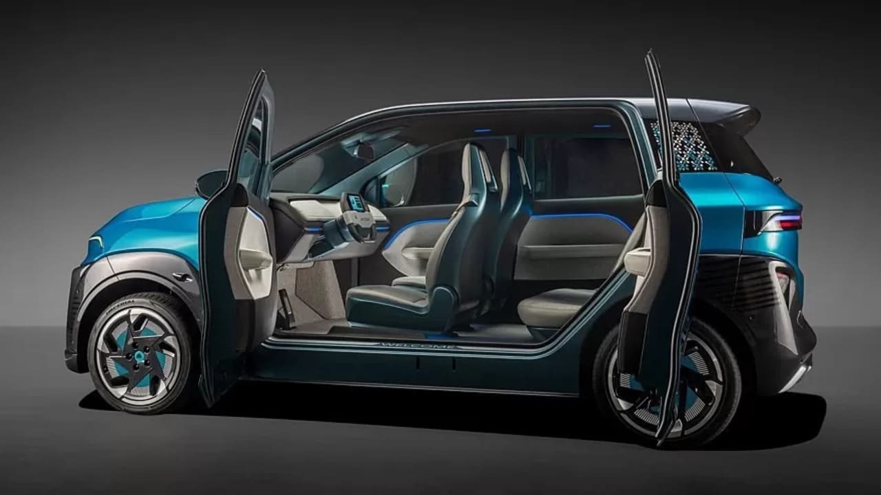 atom swing doors Autos Rodando Aton EV puertas