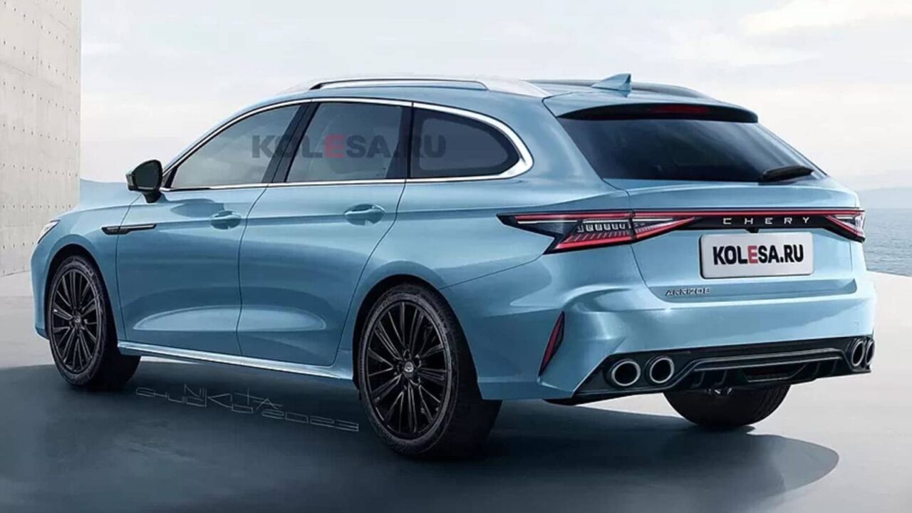chery arrizo wagon rear1jpg Autos Rodando Chery Arrizo Station Wagon por detras render