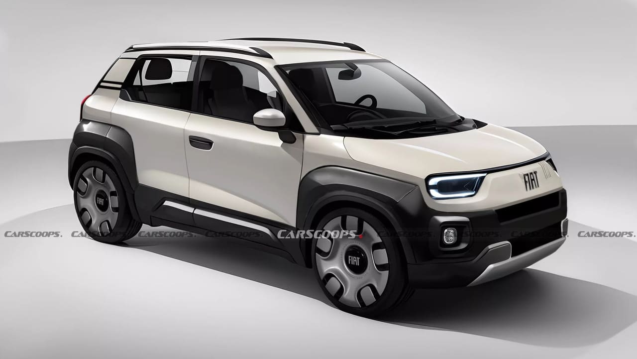fiat panda ev render carscoops Autos Rodando Fiat Panda EV render