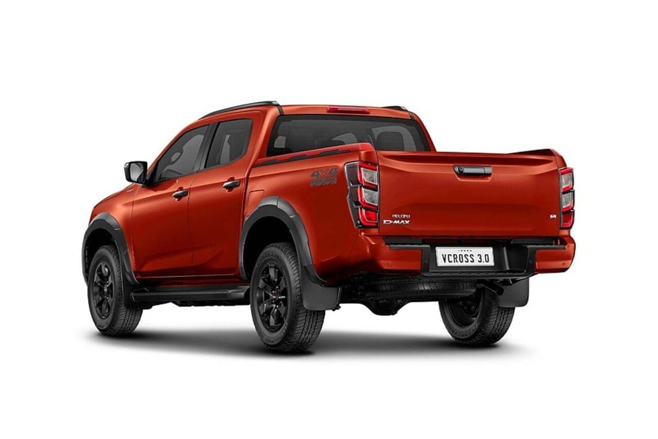 Isuzu D-Max 2024 por detrás