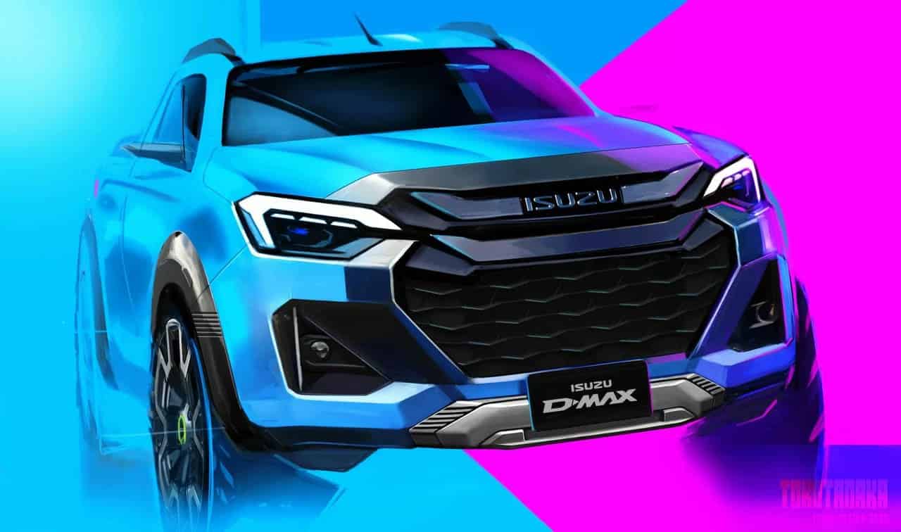 isuzu d max sketch 1 Autos Rodando Isuzu D max Electrica