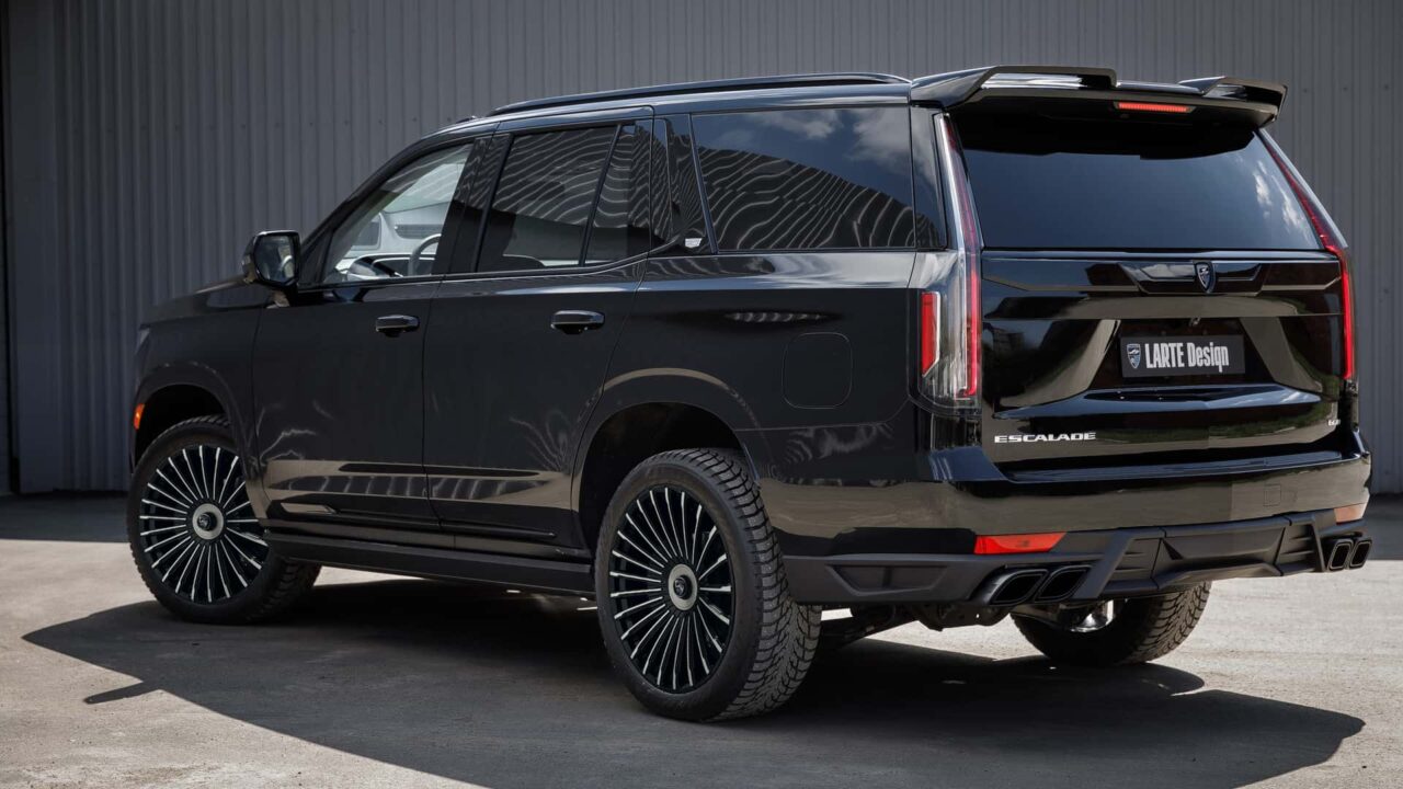 larte design cadillac escalade widebody_05 Autos Rodando Cadillac Escalade por Larte Design negro