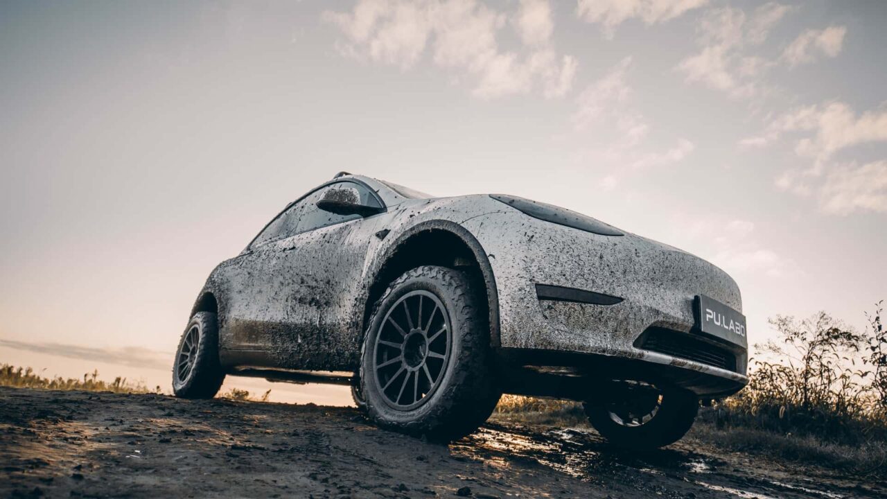 pulabo lift kit for the tesla model 3 and model y_01 Autos Rodando Kit Kit PuLabo para Tesla Model Y