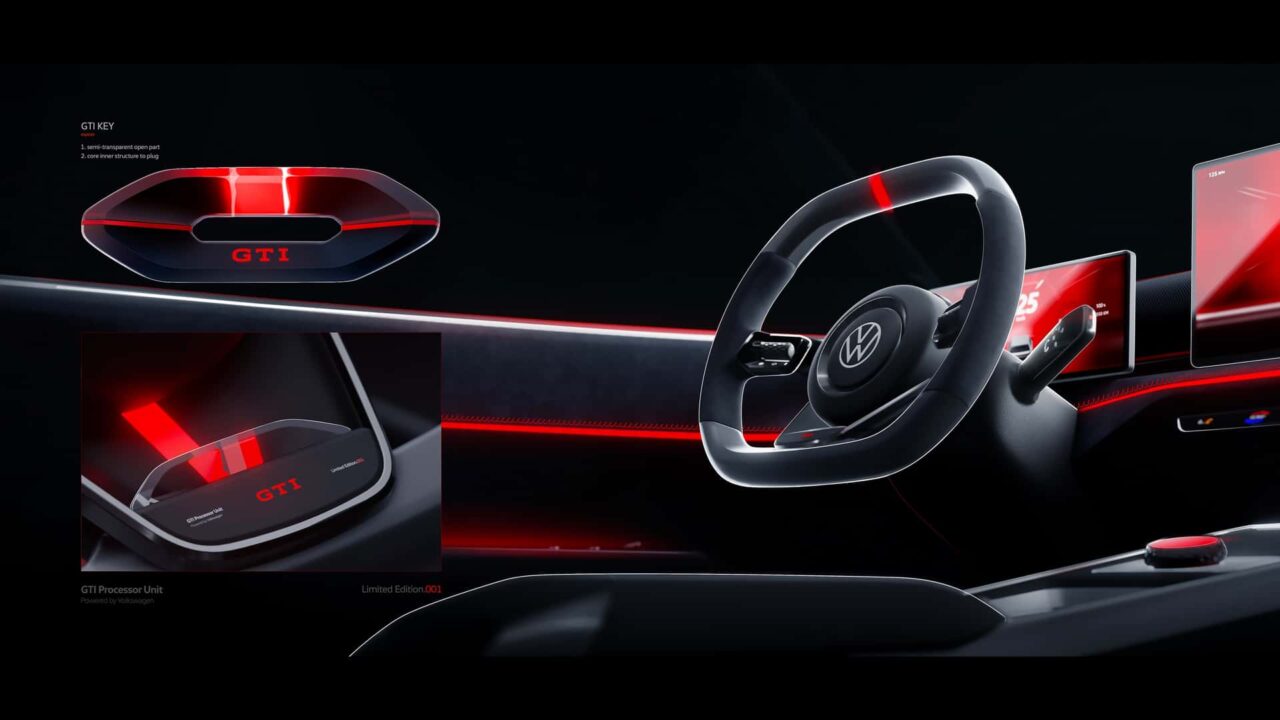volkswagen golf electrico concept_02 Autos Rodando VW Golf Eléctrico concept interior