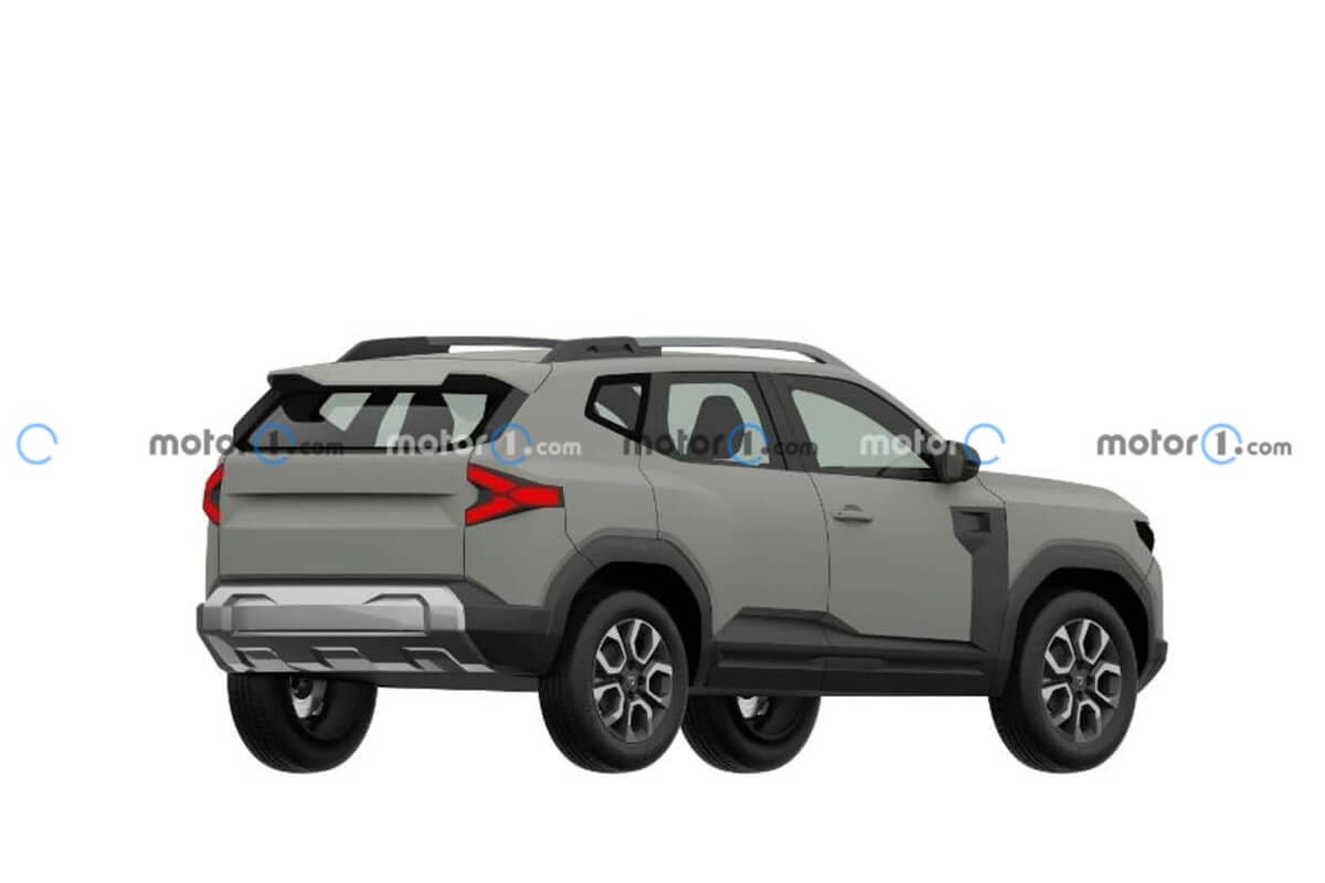 duster 2024 design patents Autos Rodando Duster Patente por detras